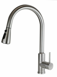 Смеситель для кухни Esko, R-излив, вытяжной, touch element, TSS 519 - фото, отзывы, цена